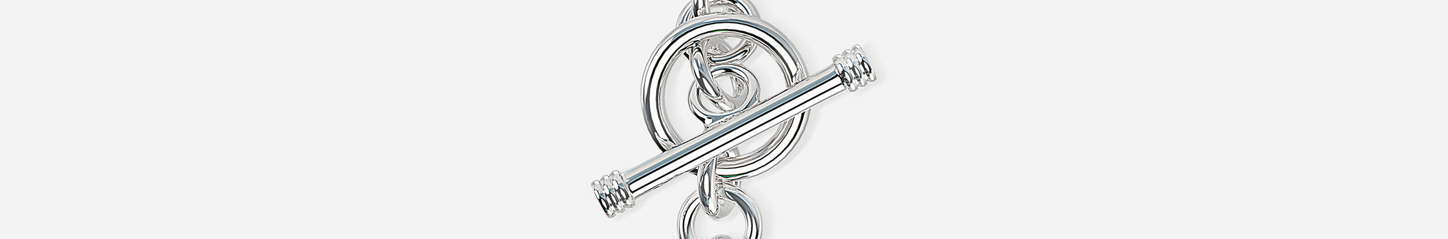J'EVAR Sterling Heart Charm Toggle ALTR Lab Grown Diamond Bracelet Lock View