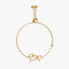 Two Hearts Diamond Bracelet