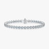 J'EVAR 14KT White Gold Jevar Lotus Petals ALTR Lab Grown Diamond Tennis Bracelet Front View | 8.0 IN / 5.65 CT