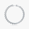 J'EVAR 18KT White Gold Lotus Petals ALTR Lab Grown Diamond Hoop Earrings Side View | 7.00 CT