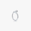 J'EVAR 14KT White Gold Enso ALTR Lab Grown Diamond Earrings Back View | 0.30 CT