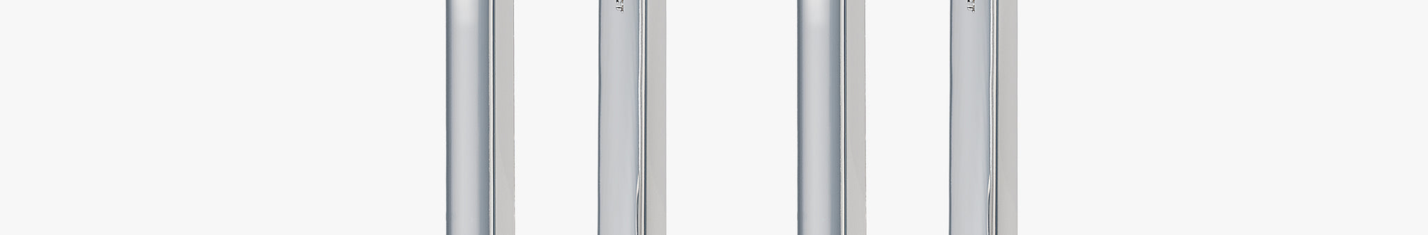 J'EVAR 14KT White Gold U-shaped Hoop ALTR Lab Grown Diamond Earrings Perspective View