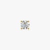 J'EVAR 14KT Yellow Gold ALTR Lab Grown Diamond Stud Earrings Front View | Single / 1.00 CT