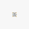 J'EVAR 14KT Yellow Gold ALTR Lab Grown Diamond Stud Earrings Front View | Single / 0.10 CT