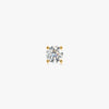 J'EVAR 14KT Yellow Gold ALTR Lab Grown Diamond Stud Earrings Front View | Single / 0.15 CT