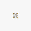 J'EVAR 14KT Yellow Gold ALTR Lab Grown Diamond Stud Earrings Front View | Single / 0.25 CT