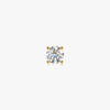 J'EVAR 14KT Yellow Gold ALTR Lab Grown Diamond Stud Earrings Front View | Single / 0.35 CT