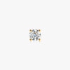 J'EVAR 14KT Yellow Gold ALTR Lab Grown Diamond Stud Earrings Front View | Single / 0.50 CT