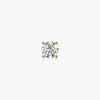 J'EVAR 14KT Yellow Gold ALTR Lab Grown Diamond Stud Earrings Front View | Single / 0.75 CT