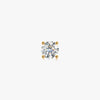 J'EVAR 14KT Yellow Gold ALTR Lab Grown Diamond Stud Earrings Front View | Single / 0.85 CT