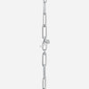 J'EVAR 14KT White Gold Two Row Paperclip Heart ALTR Lab Grown Diamond Necklace Lock View | 1.00 CT
