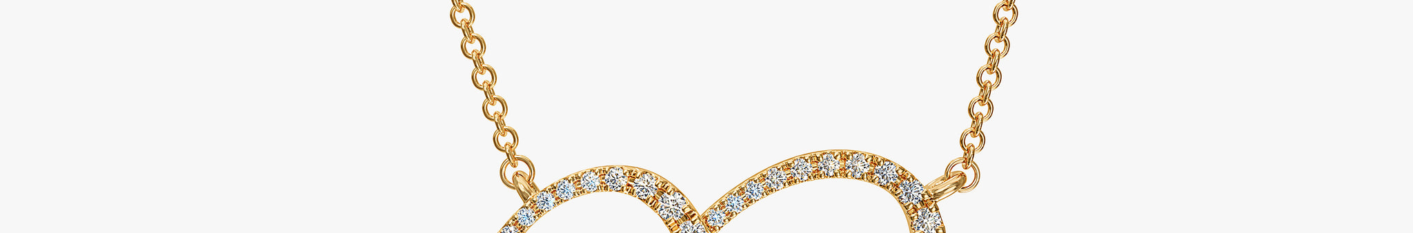 J'EVAR 14KT Yellow Gold Heart ALTR Lab Grown Diamond Necklace Front View