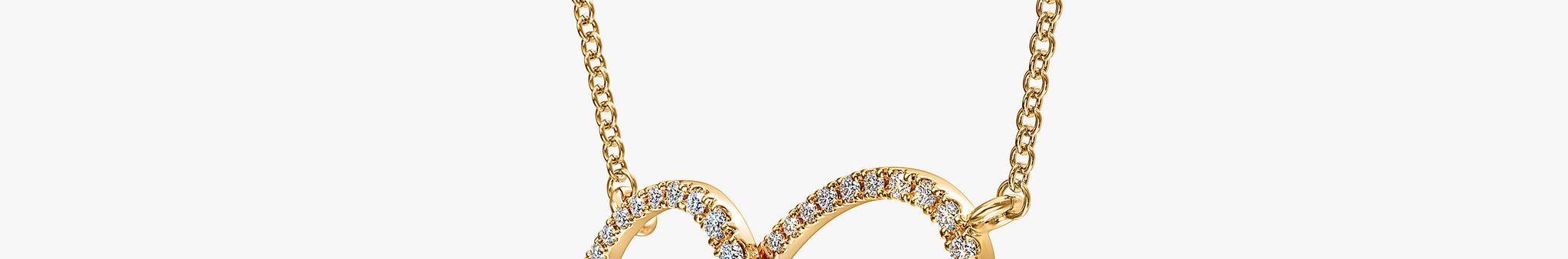 J'EVAR 14KT Yellow Gold Heart ALTR Lab Grown Diamond Necklace Perspective View