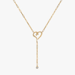 Lariat Solitaire Diamond Necklace