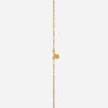 J'EVAR 14KT Yellow Gold Lariat Solitaire ALTR Lab Grown Diamond Necklace Lock View | 0.10 CT