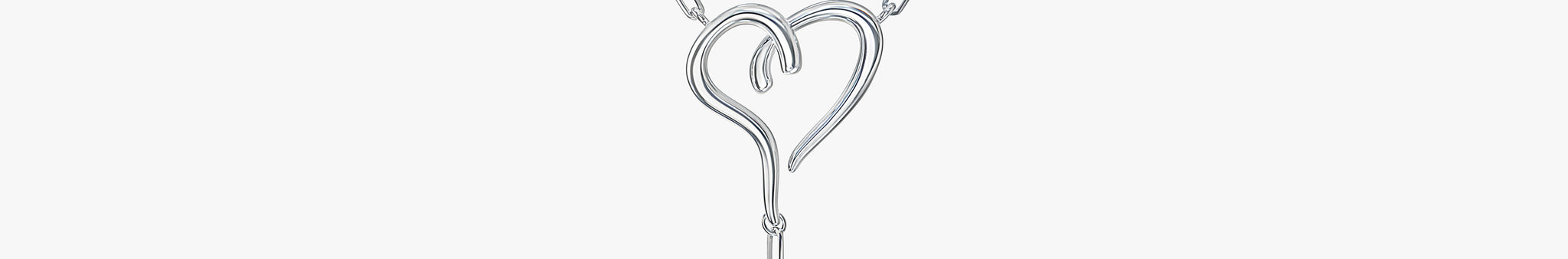 J'EVAR Sterling Silver Lariat Solitaire ALTR Lab Grown Diamond Necklace Front View
