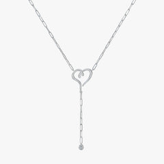 Lariat Solitaire Diamond Necklace