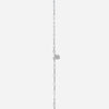 J'EVAR Sterling Silver Lariat Solitaire ALTR Lab Grown Diamond Necklace Lock View | 0.10 CT