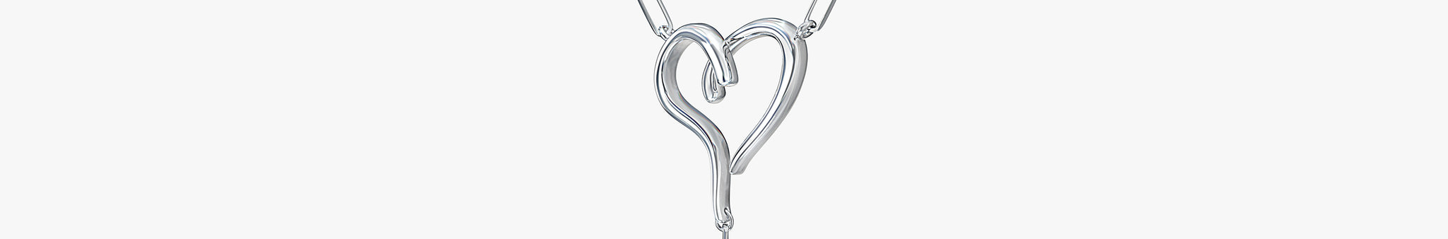 J'EVAR Sterling Silver Lariat Solitaire ALTR Lab Grown Diamond Necklace Perspective View