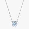 J'EVAR 14KT White Gold Solitaire ALTR Lab Grown Diamond Necklace Front View | 0.70 CT