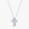 J'EVAR 14KT White Gold Unity Cross ALTR Lab Grown Diamond Necklace Perspective View | 1.50 CT