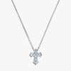 J'EVAR 14KT White Gold Unity Cross ALTR Lab Grown Diamond Necklace Front View | 0.50 CT