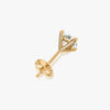 J'EVAR 14KT Yellow Gold ALTR Lab Grown Diamond Stud Earrings Back View | Pair / 2.70 CT