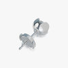 J'EVAR 18KT White Gold Lotus Petals ALTR Lab Grown Diamond Earrings Back View | 2.50 CT