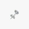 J'EVAR 18KT White Gold Invisible Halo ALTR Lab Grown Diamond Earrings Back View | 3.08 CT