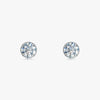 J'EVAR 18KT White Gold Invisible Halo ALTR Lab Grown Diamond Earrings Front View | 3.08 CT