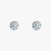 J'EVAR 18KT White Gold Invisible Halo ALTR Lab Grown Diamond Earrings Front View | 4.08 CT