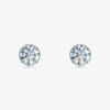 J'EVAR 18KT White Gold Invisible Halo ALTR Lab Grown Diamond Earrings Front View | 5.10 CT