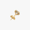 J'EVAR 18KT Yellow Gold Invisible Halo ALTR Lab Grown Diamond Earrings Back View | 5.10 CT