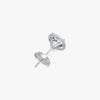 J'EVAR 18KT White Gold Invisible Halo ALTR Lab Grown Diamond Earrings Back View | 6.10 CT