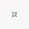 J'EVAR 18KT White Gold ALTR Lab Grown Diamond Single Stud Earring with Guardian Backs Front View | Single / 1.00 CT