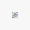 J'EVAR 18KT White Gold ALTR Lab Grown Diamond Single Stud Earring with Guardian Backs Front View | Single / 1.50 CT