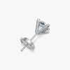 J'EVAR 18KT White Gold ALTR Lab Grown Diamond Single Stud Earring with Guardian Backs Back View | Single / 1.75 CT