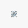 J'EVAR 18KT White Gold ALTR Lab Grown Diamond Single Stud Earring with Guardian Backs Front View | Single / 2.00 CT