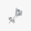 J'EVAR 18KT White Gold ALTR Lab Grown Diamond Single Stud Earring with Guardian Backs Back View | Single / 2.50 CT