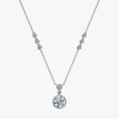Invisible Halo By the Yard Diamond Necklace