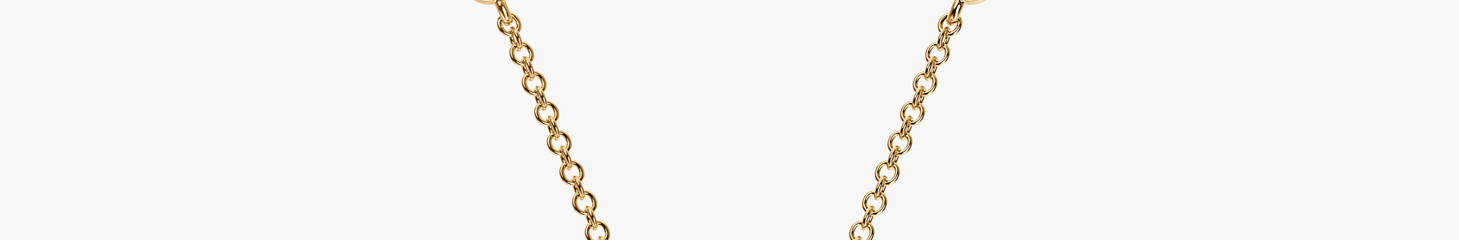 J'EVAR 18KT Yellow Gold By the Yard Micro Pave Invisible Halo ALTR Lab Grown Diamond Necklace Front View