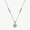 J'EVAR 18KT Yellow Gold By the Yard Micro Pave Invisible Halo ALTR Lab Grown Diamond Necklace Front View | 1.50 CT