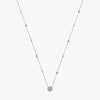 J'EVAR 18KT White Gold By the Yard Invisible Halo ALTR Lab Grown Diamond Necklace Front View | 2.50 CT