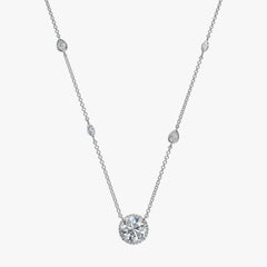 By the Yard Invisible Halo Diamond Necklace