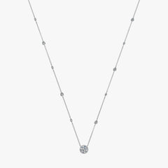 By the Yard Invisible Halo Diamond Necklace