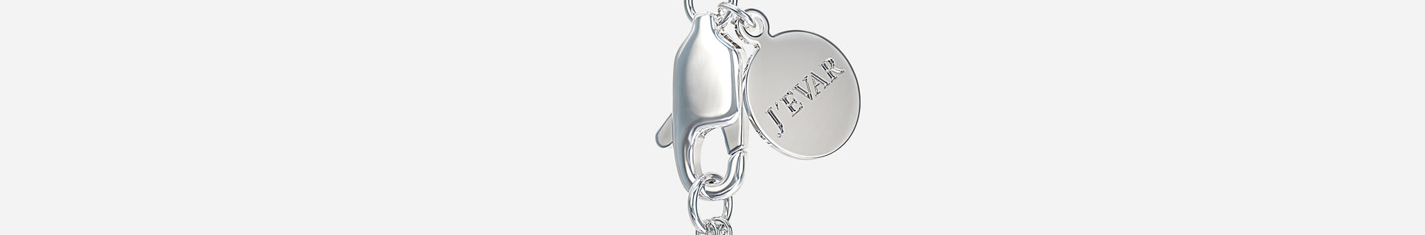 J'EVAR 18KT White Gold By the Yard Invisible Halo ALTR Lab Grown Diamond Necklace Lock View