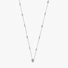 J'EVAR 18KT White Gold By the Yard Invisible Halo ALTR Lab Grown Diamond Necklace Side Perspective View | 2.50 CT