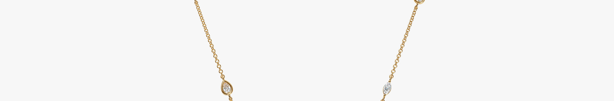 By the Yard Invisible Halo Diamond Necklace