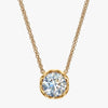 J'EVAR 14KT Yellow Gold ALTR Lab Grown Solitaire Diamond Necklace Front View | 2.00 CT