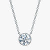 J'EVAR 18KT White Gold Invisible Halo ALTR Lab Grown Diamond Necklace Front View | 1.03 CT